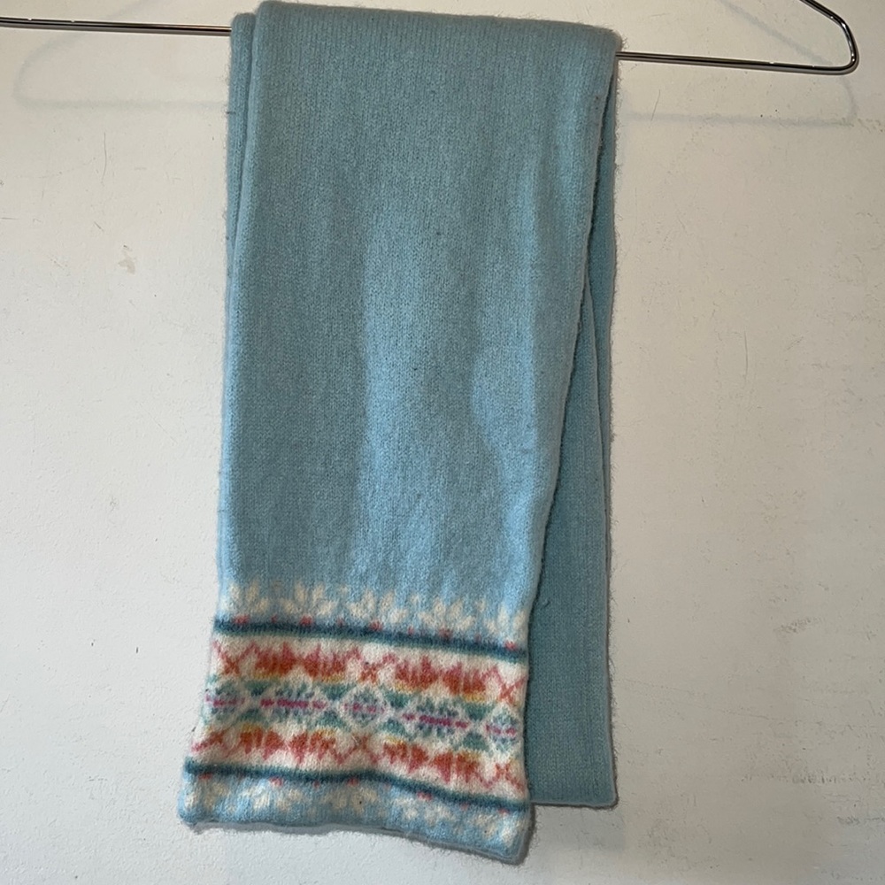 Ralph Women’s Light Blue Lambswool Scarf